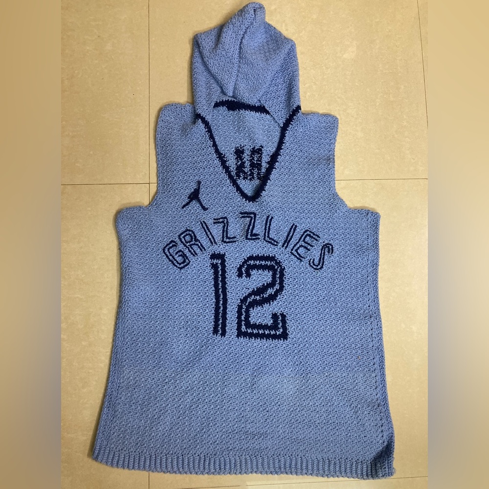 Crochet Ja Morant Memphis Grizzlies Hoodie